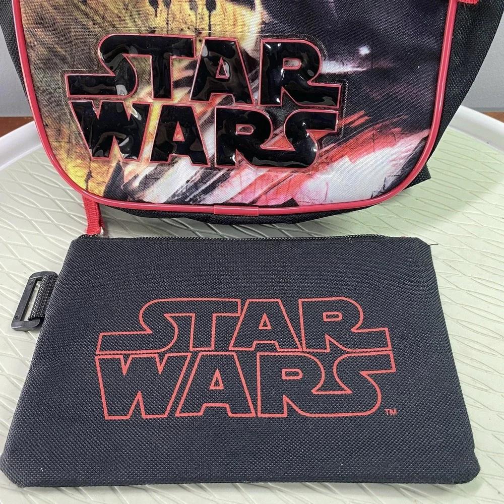 Star Wars Darth Vader Backpack w/Bonus Cloth Pencil Bag Kids‎ School Bag Camping